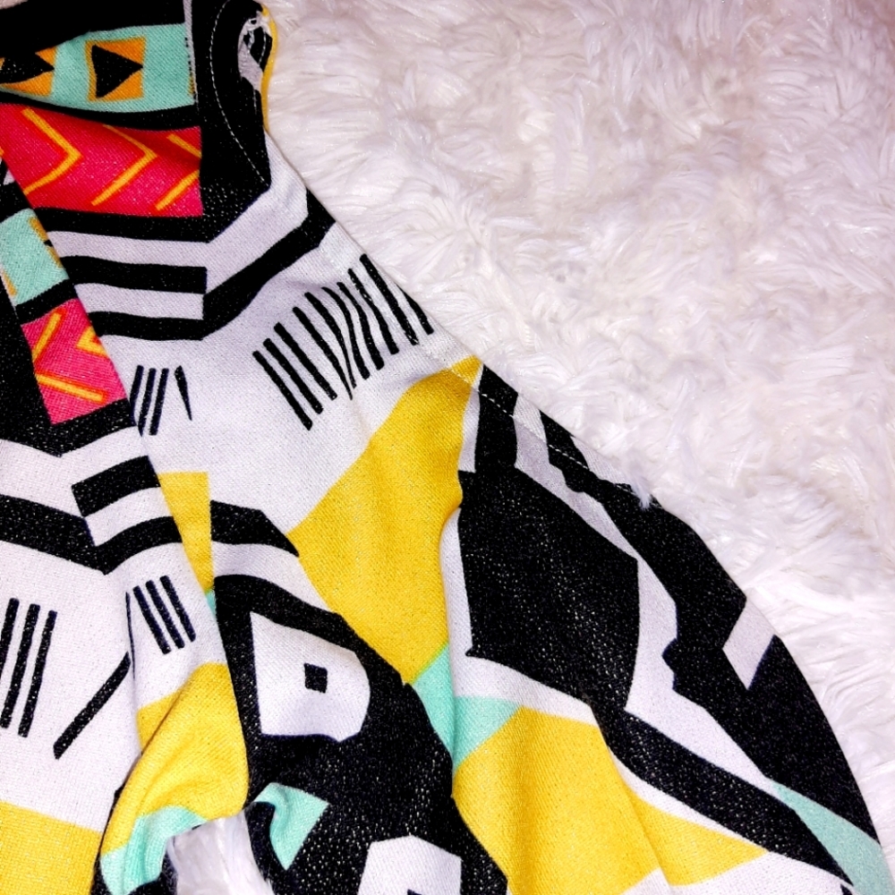BONGO Retro print shoulder cut out long sleeve - Picture 2 of 3
